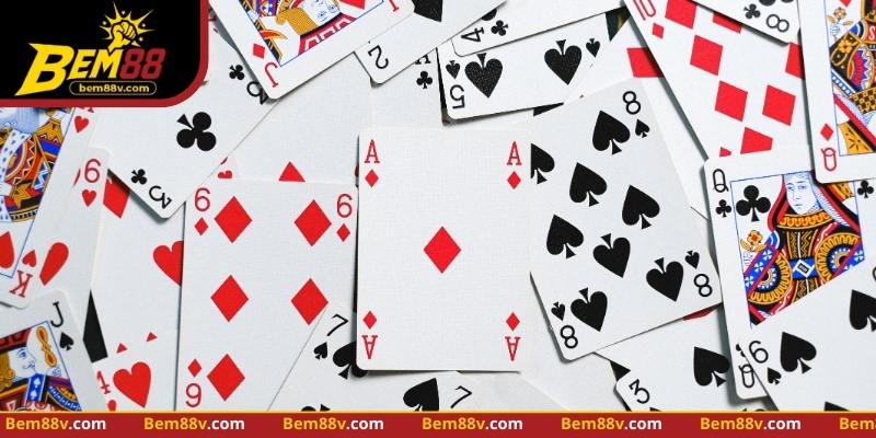 Các trò game bài 68 sử dụng bộ bài Tây quen thuộc