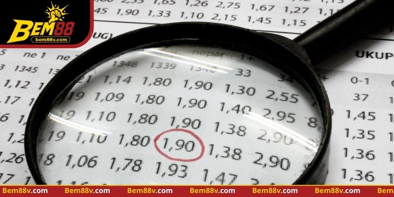 So sánh kết quả trận đấu với mốc chấp để xác định thắng thua