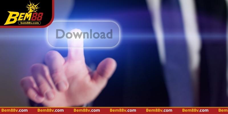 Giao diện tải app BEM88 an toàn và rõ ràng